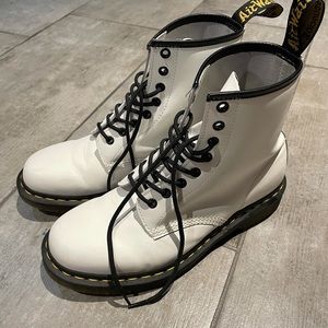 White Dr Marten 1460 (8 Eyelet) Boots